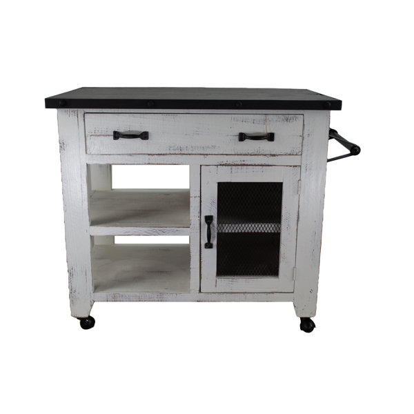 August Grove® Areather Wood Kitchen Cart Wayfair